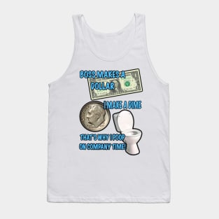 POOP ON COMPANY TIME Tank Top